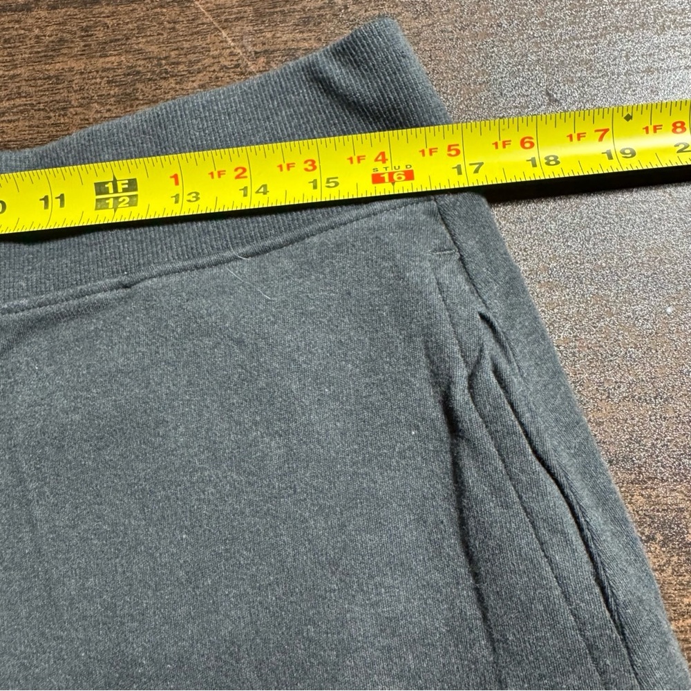 Pact Organic Cotton Ankle Wide Leg Sweatpants Charcoal Barrel Size L Lounge - Picture 7 of 9